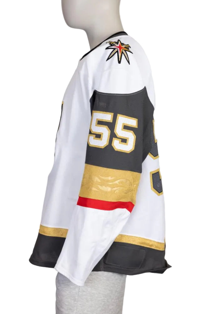 Game-Worn:#55 Keegan Kolesar White Set 2 2025/26-20592 - Vegas Team Store