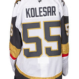 Game-Worn: #55 Keegan Kolesar White Circa Set 1 2025/26 Jersey-20104