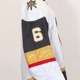 Game-Worn: #6 Kaedan Korczak White Set 1 2025/26  Jersey - 20169