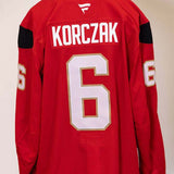 #6 Kaedan Korczak Red Practice Jersey - 20201