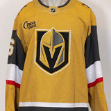 Game-Worn: #6 Kaedan Korczak Gold Set 1 2025/26  Jersey - 20331