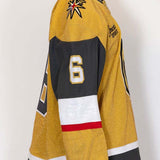 Game-Worn: #6 Kaedan Korczak Gold Set 1 2025/26  Jersey - 20331