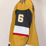 Game-Worn: #6 Kaedan Korczak Gold Set 1 2025/26  Jersey - 20331