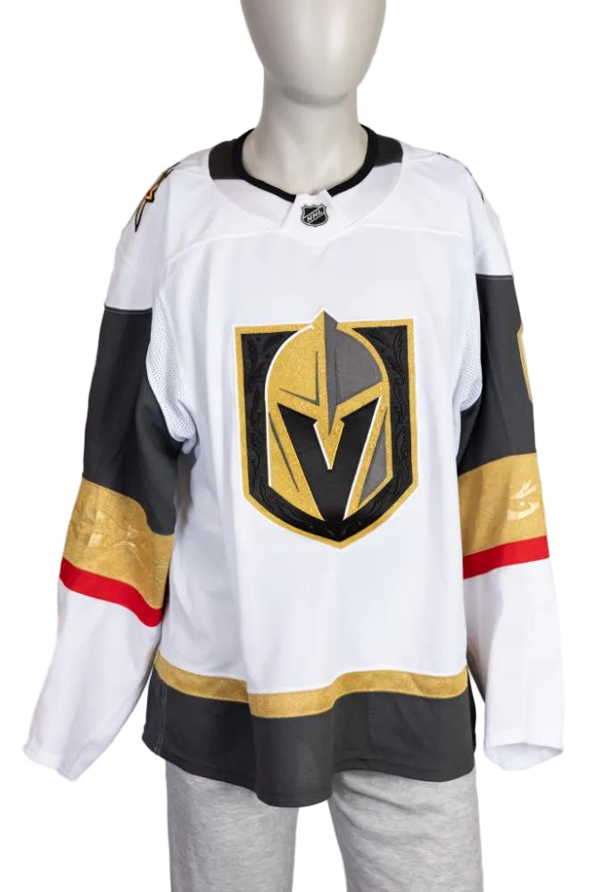 Game-Worn:#6 Kaedan Korczak White Set 2 2025/26 Jersey-20576 - Vegas Team Store