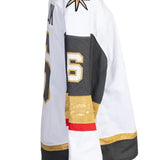 Game-Worn:#6 Kaedan Korczak White Set 2 2025/26 Jersey-20576 - Vegas Team Store