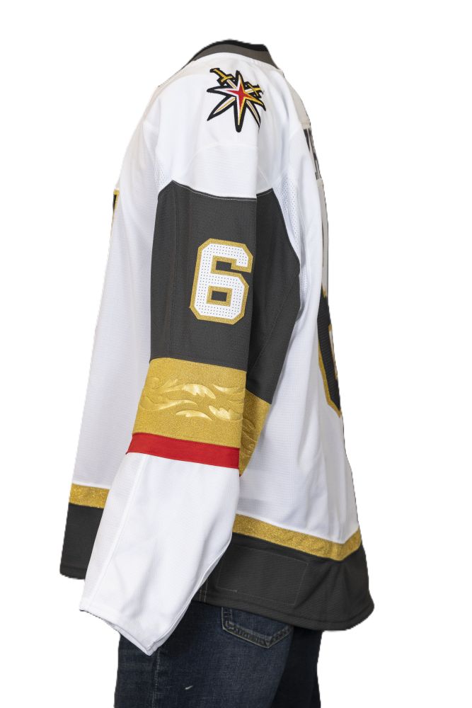 Game-Issued: #6 Kaedan Korczak 2024-2025 White Jersey (Circa Patch) - 19350
