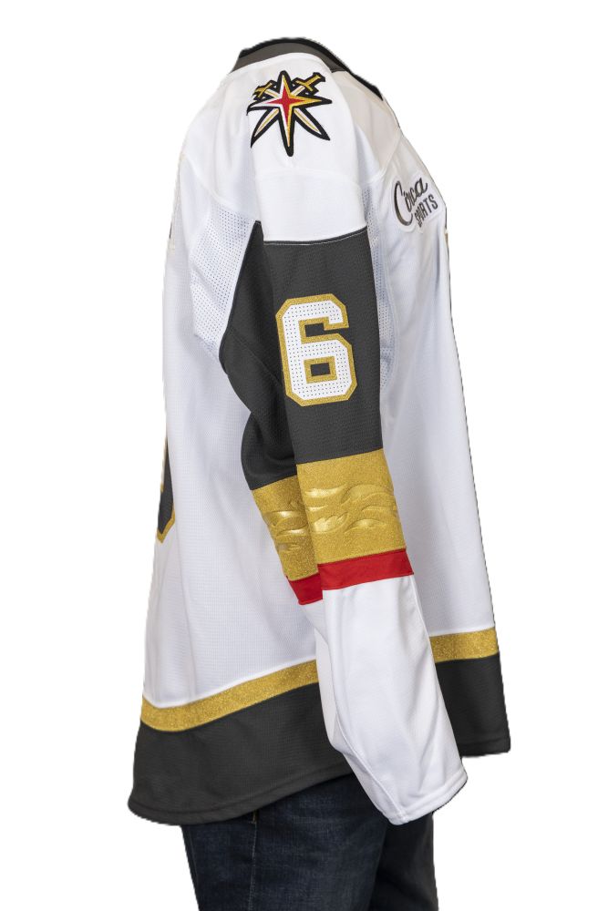 Game-Issued: #6 Kaedan Korczak 2024-2025 White Jersey (Circa Patch) - 19350