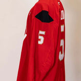 #5 Jeremy Lauzon Red Practice Jersey - 20198