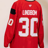 #30 Carl Lindbom Red Practice Jersey - 20237