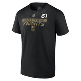 Vegas Golden Knights Authentic Pro Mark Stone Name & Number Tee