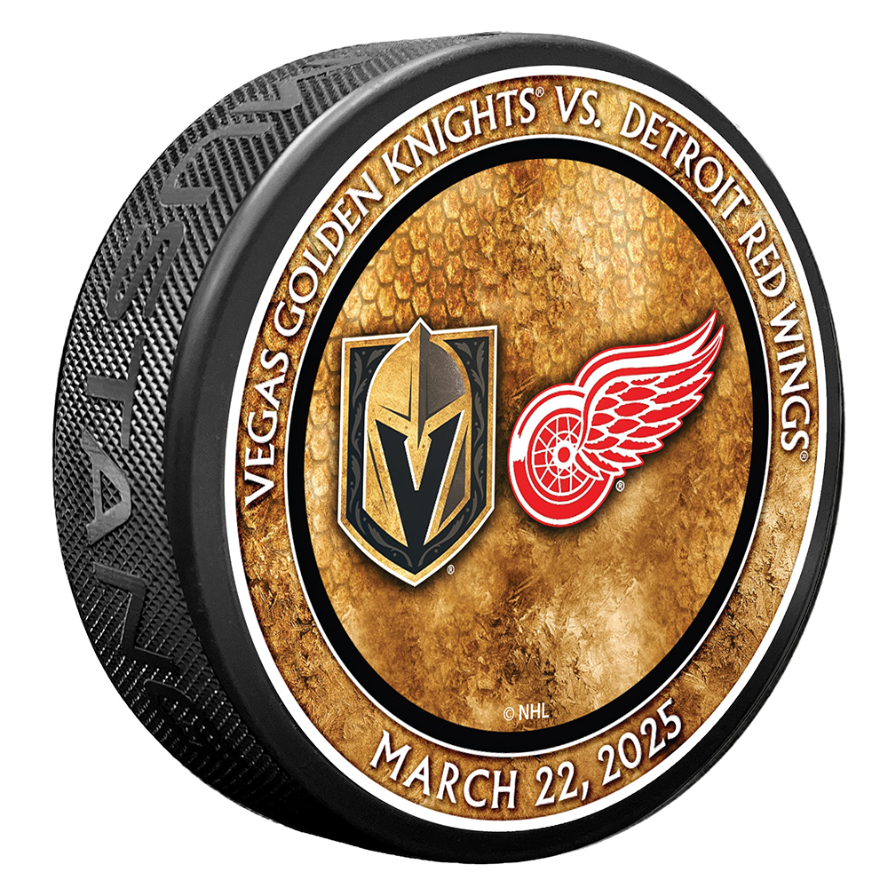 DET vs. VGK Match-Up Puck 3/22/2025