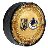 VAN vs VGK Match-Up Puck 3/30/2026