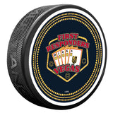 Vegas Golden Knights First Responder Logo Puck