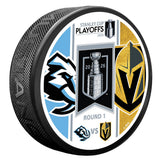 Vegas Golden Knights vs. Utah Mammoth 2026 Playoffs Match-Up Puck – Round 1