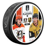 Vegas Golden Knights vs. Anaheim Ducks 2026 Playoffs Player Match-Up Puck - Round 2