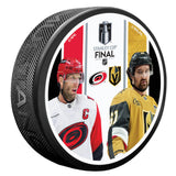 Vegas Golden Knights vs. Carolina Hurricanes 2026 Stanley Cup Finals Player Match-Up Puck - Round 4
