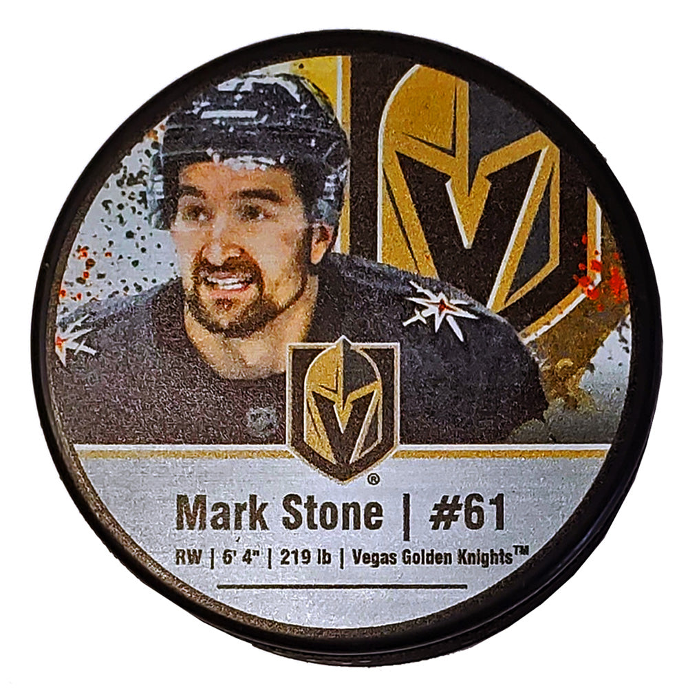 Vegas Golden Knights #61 Mark Stone NHLPA Puck - Vegas Team Store