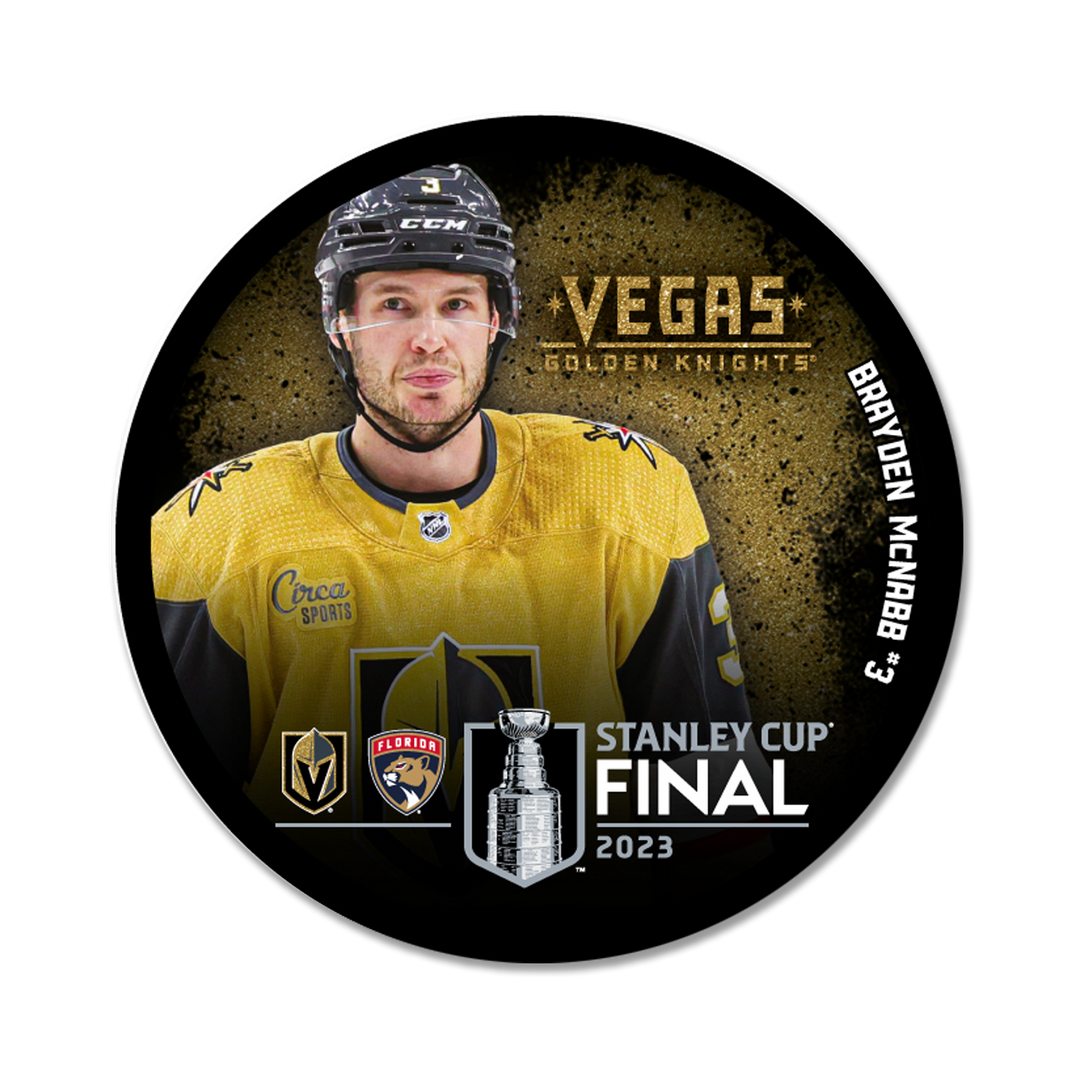Vegas Golden Knights 2023 Stanley Cup Final Brayden McNabb Puck