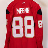 #88 Jaycob Megna Red Practice Jersey - 20264
