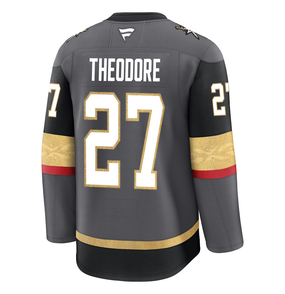 Vegas Golden Knights Fanatics Premium Pressed Shea Theodore Jersey