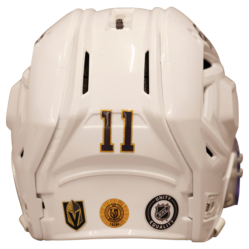 Game-Worn: #11 Mason Morelli 2023-2024  Helmet  - 18286