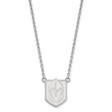 Sterling Silver NHL Golden Knights Large Necklace, 18 Inch