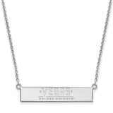 Sterling Silver NHL Golden Knights SM Bar Necklace, 18 In