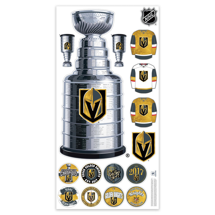 Vegas Golden Knights Repositionable Wall Decal Set