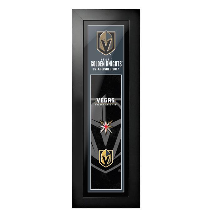 Vegas Golden Knights Logos to History Framed Art