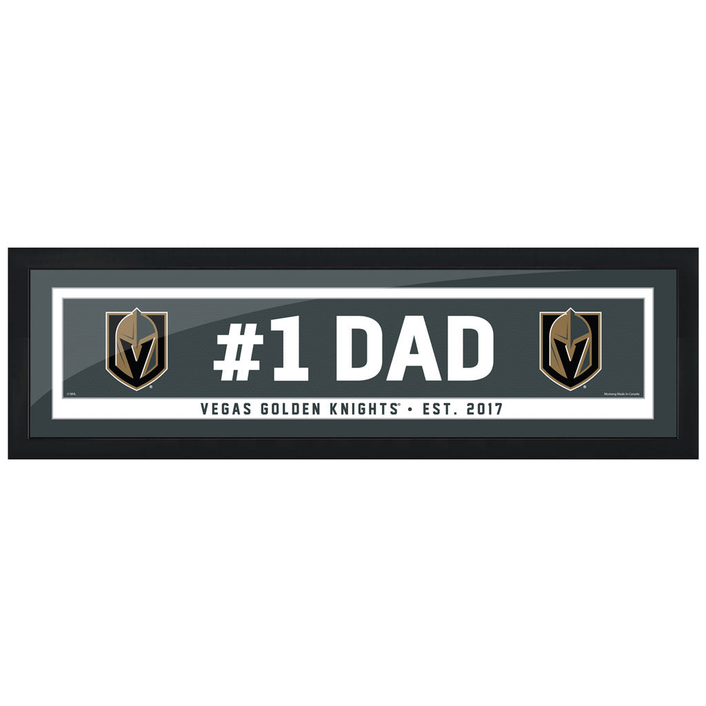 Vegas Golden Knights #1 Dad Nameplate Frame