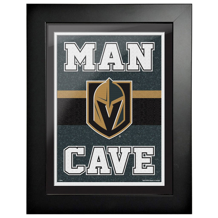 Vegas Golden Knights Man Cave Framed Sign