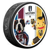 Vegas Golden Knights vs. Colorado Avalanche 2026 Western Conference Final Mascot Match-Up Puck - Round 3