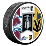 Vegas Golden Knights vs. Colorado Avalanche 2026 Western Conference Final Match-Up Puck - Round 3