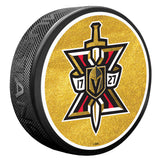 Vegas Golden Knights Season X Gold Puck