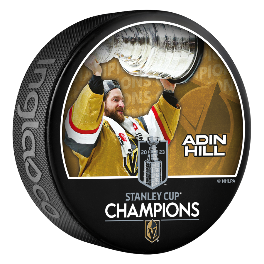 Vegas Golden Knights 2023 Stanley Cup Champions Adin Hill Puck Vegas Team Store 