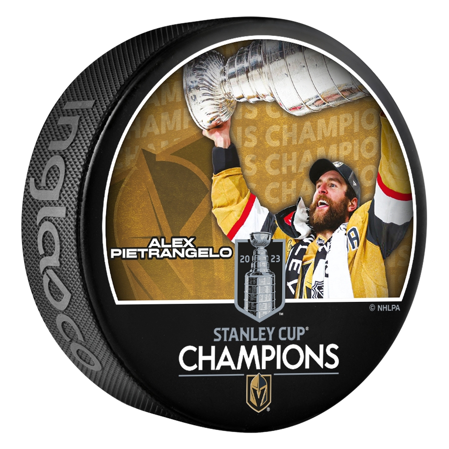 Vegas Golden Knights Stanley Cup Champions Alex Pietrangelo Player Puck