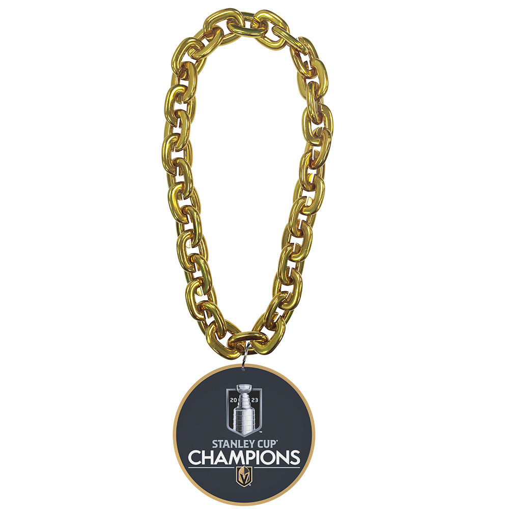Vegas Golden Knights 2023 Stanely Cup Champions Gold Fan Chain