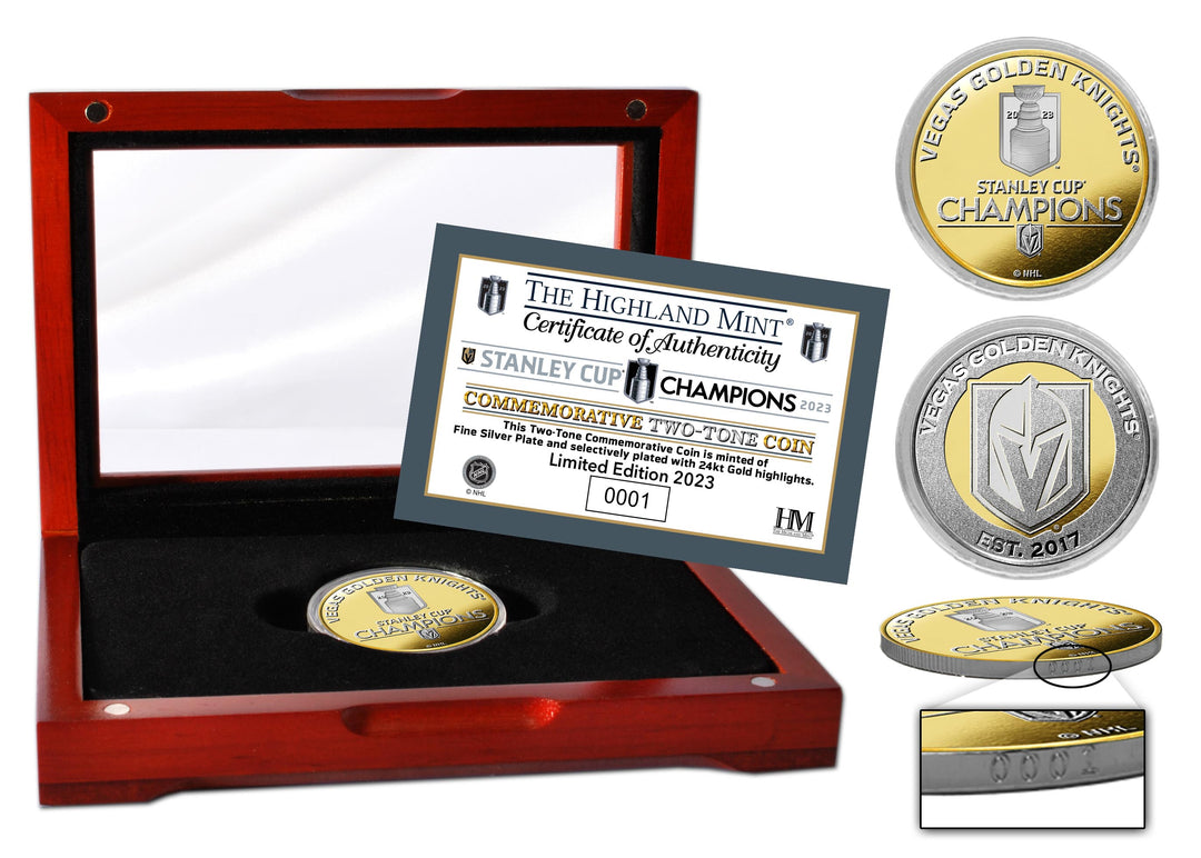 Vegas Golden Knights 2023 Stanley Cup Champions Commemorative Two-Tone Coin