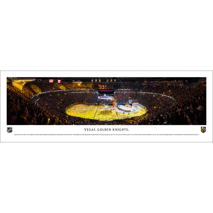 Vegas Golden Knights Banner Raising Panoramic Picture