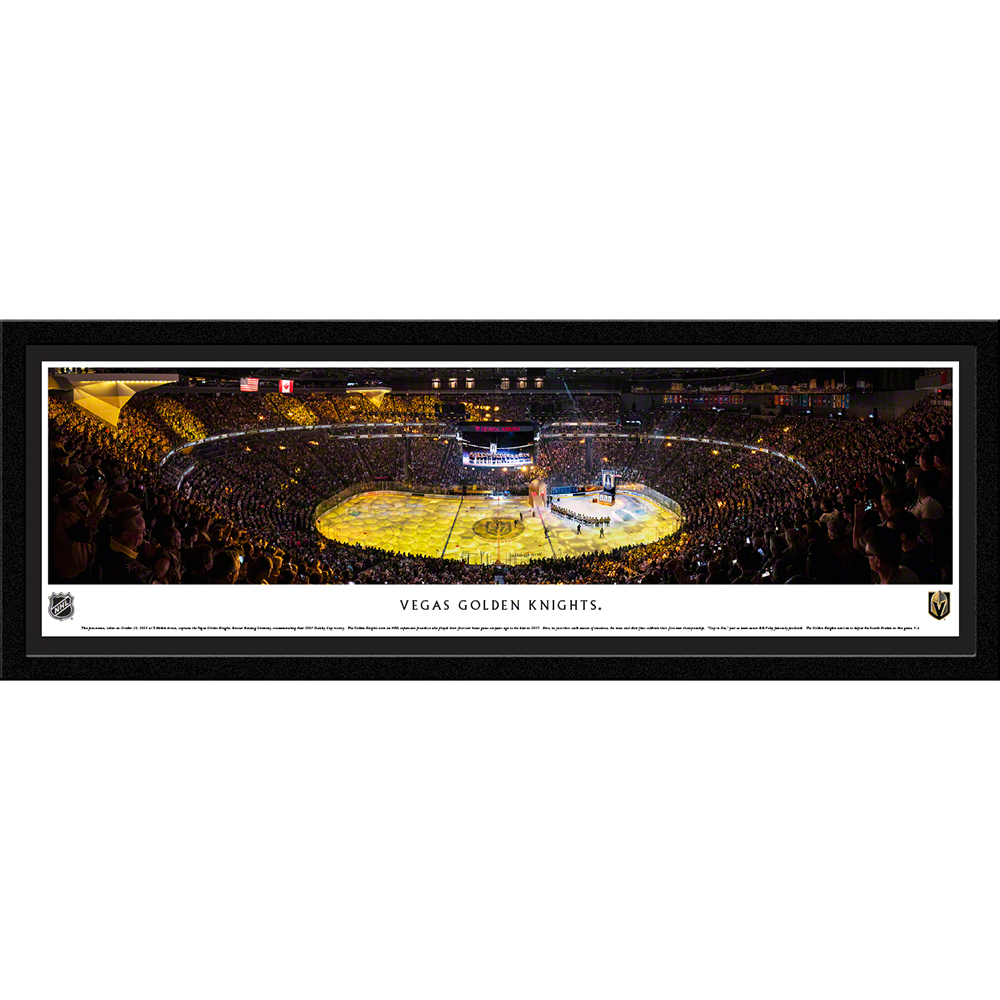 Vegas Golden Knights Banner Raising Panoramic Picture