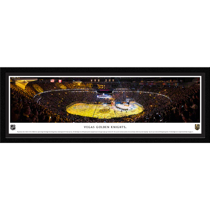 Vegas Golden Knights Banner Raising Panoramic Picture