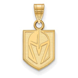 Vegas Golden Knights SS 14k Yellow Gold Plated Small Pendant