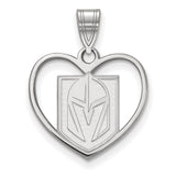 Vegas Golden Knights Heart Pendant