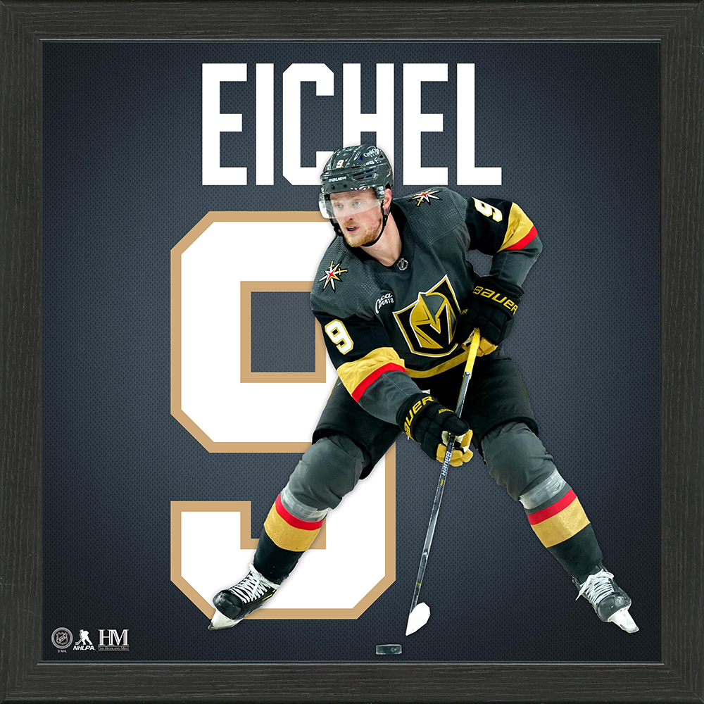 Vegas Golden Knights Jack Eichel NHL Impact Jersey Frame