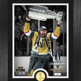 Vegas Golden Knights 2023 Stanley Cup Champions Framed Captain Mark Stone Photo - Vegas Team Store