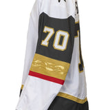 Game-Used: #70 Tanner Pearson  2024-2025 White Jersey White Jersey (Circa Patch) -19368