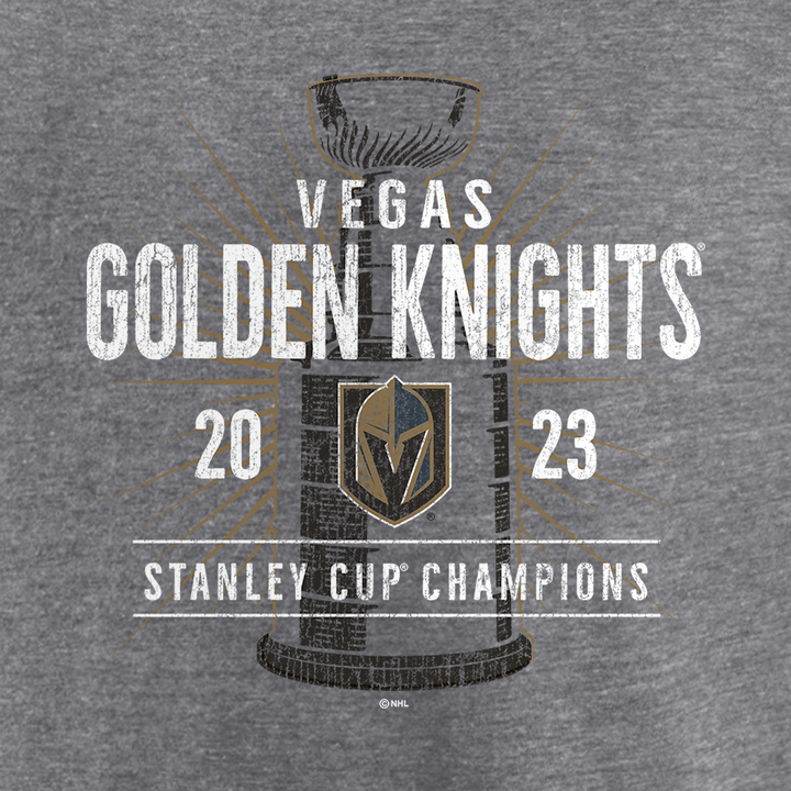 Vegas Golden Knights Stanley Cup Champions Gray Shootout Tee