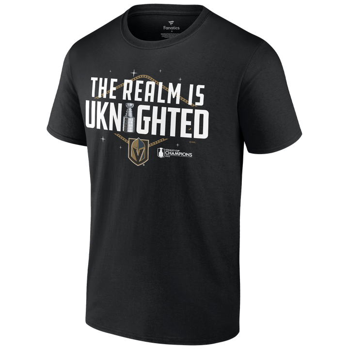 Vegas Golden Knights Fanatics Stanley Cup Champions Hometown In Charge Uknighted Realm Tee