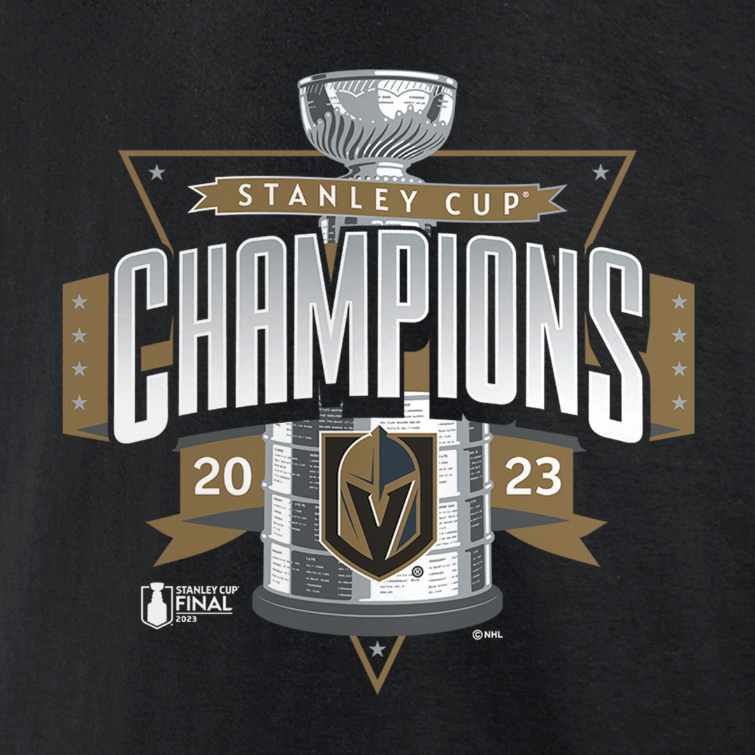 Vegas Golden Knights Stanley Cup Champions Neutral Zone Black Tee