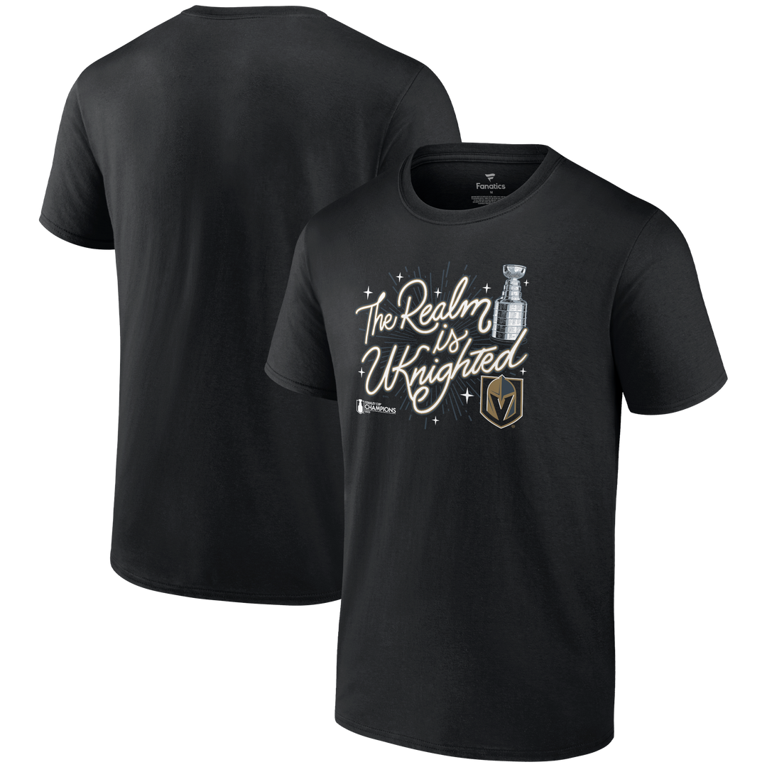 Vegas Golden Knights Stanley Cup Champs Celebration Uknighted Realm Tee